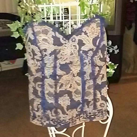 Corest navy blue & Tan