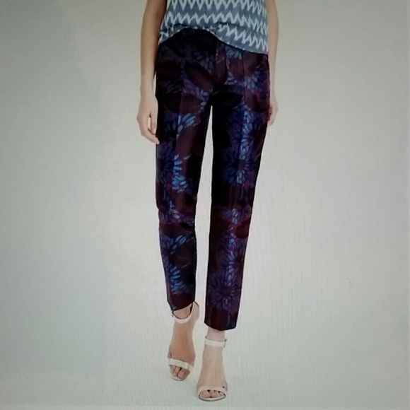 J. Crew garden pant, midnight floral jacquardC5952