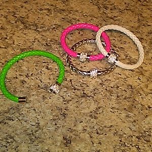 ✨ 4 Faux Leather Bracelets for $5.00✨