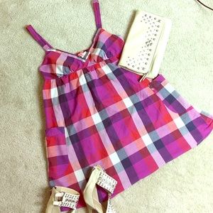 Plaid Tunic Dress/Top