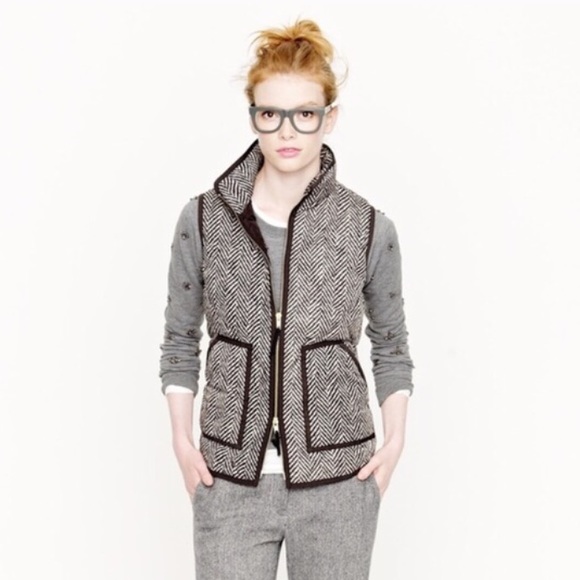 J. Crew Herringbone Vest - Like New - Medium