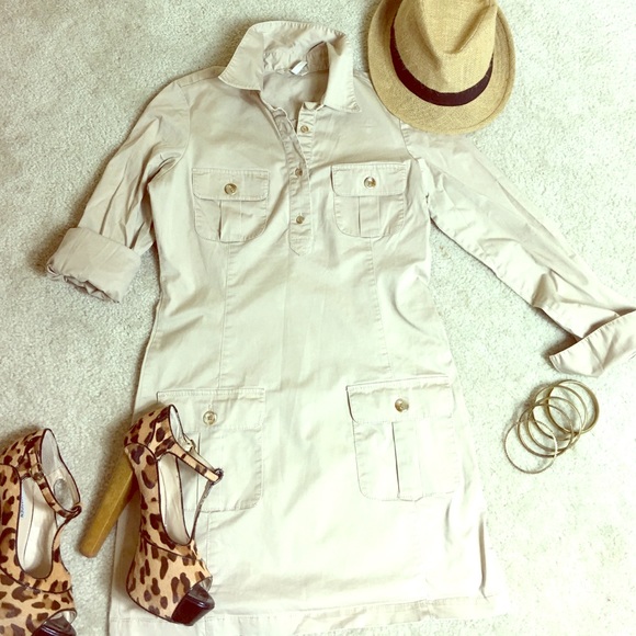 Khaki Safari Dress