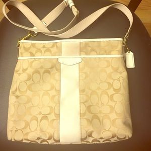 Coach - cream colored crossbody