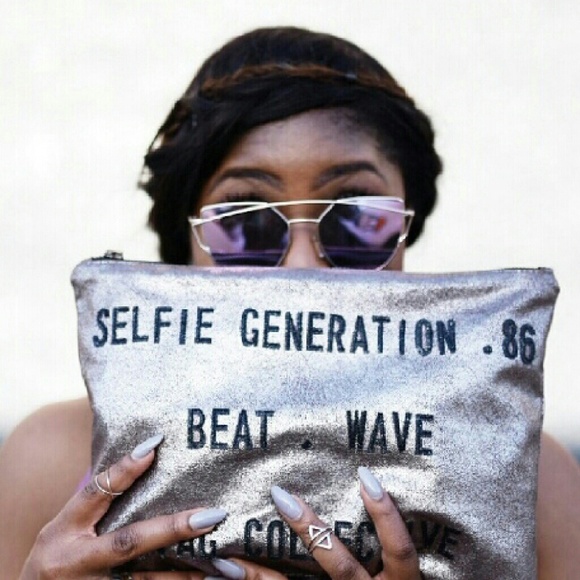 Accessories | Purple & Gold Cat eye sunnies - Picture 2 of 4