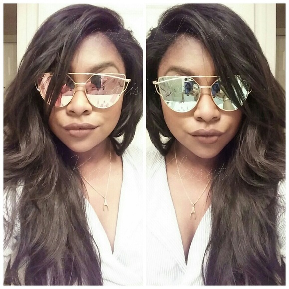 Accessories | Purple & Gold Cat eye sunnies - Picture 4 of 4