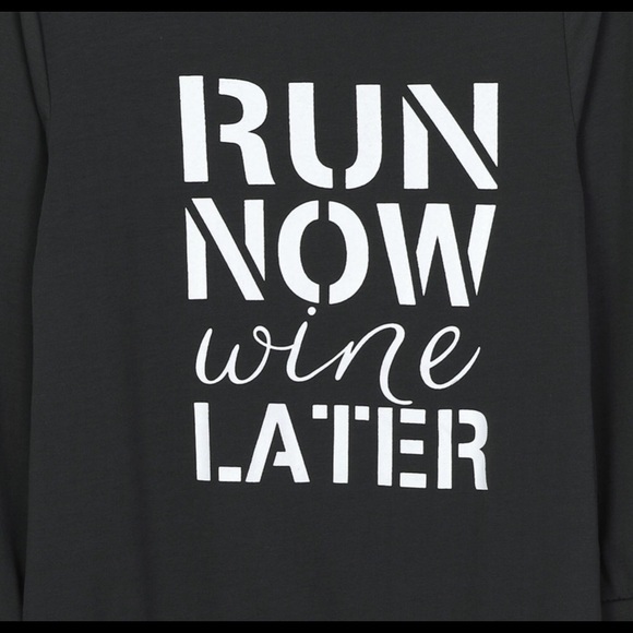1 SHOULDER TOP >RUN NOW,WINE LATER! Or CARPE DIEM - Picture 2 of 5