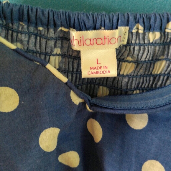 Strapless Blue Sun Dress - Picture 4 of 4