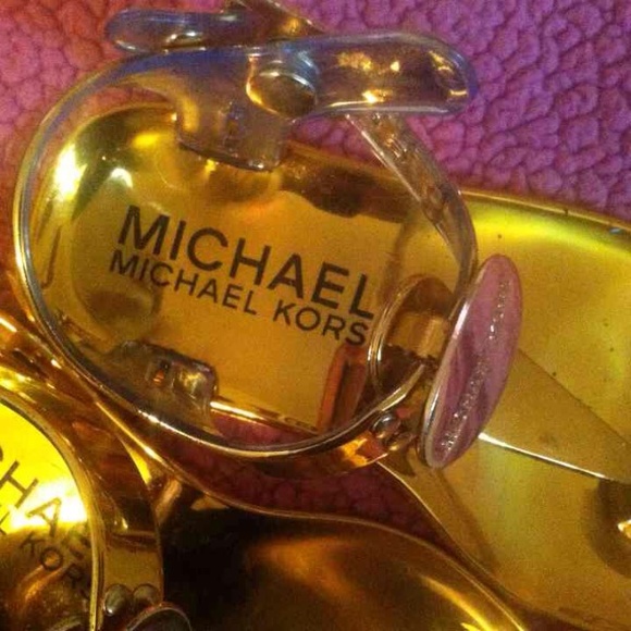 Toddler 4c Michael kors rare gold sandals