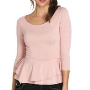 Arden B Peplum Top