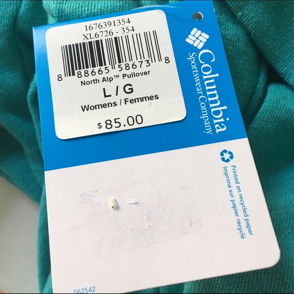 Columbia Cowl Neck Pullover Sweatshirt. NWT - Picture 4 of 4