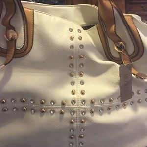 White hobo with studs