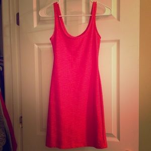 Coral mini dress