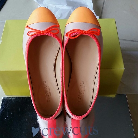 J. Crew Girl leather captoe ballet shoes A5215.