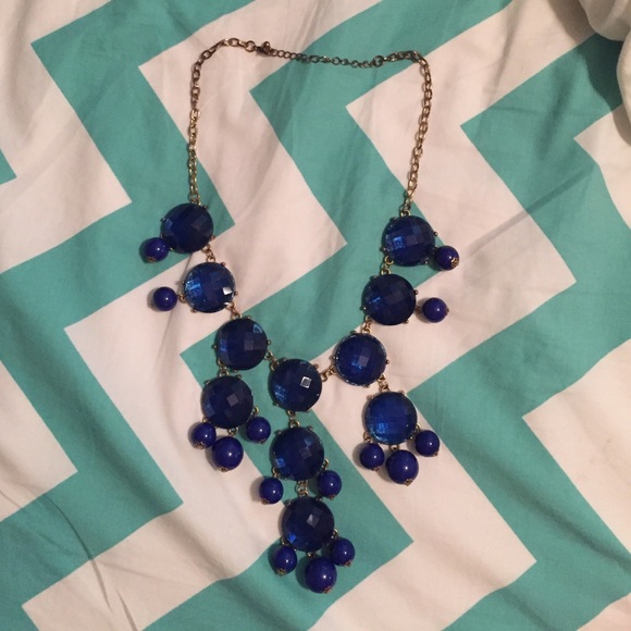 Dark Blue Bubbly Necklace.