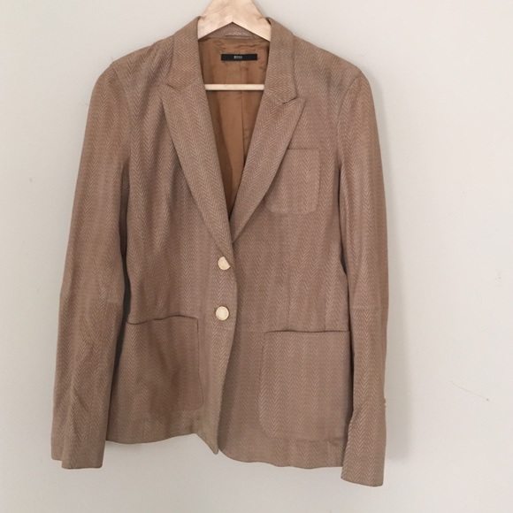 Boss by Hugo boss leather blazer