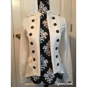 Express ivory military inspired jacket