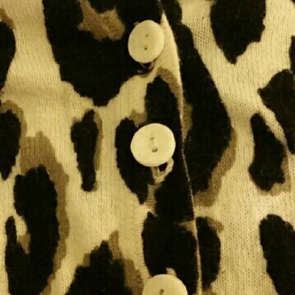 Short cheetah print sweater - Picture 2 of 3