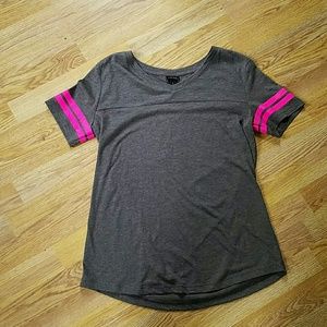 NWOT Pink-striped Tee