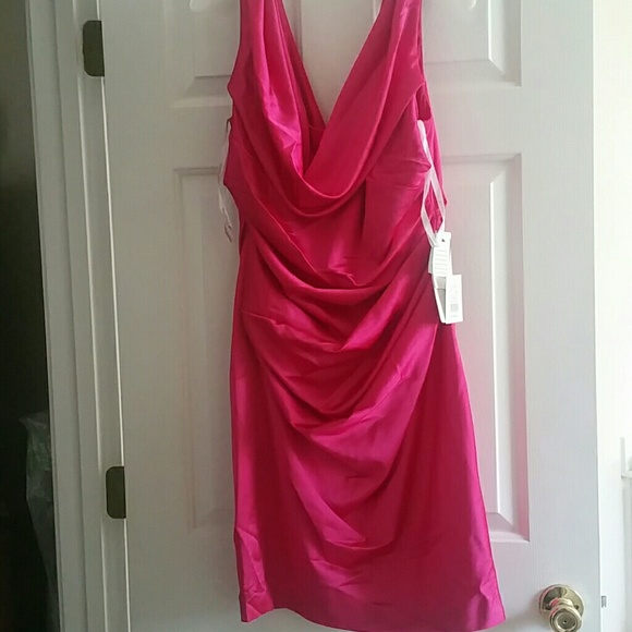 Cowl neck David's Bridal dress