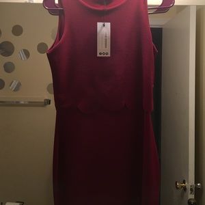 Cute burgundy red dress