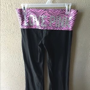Pink by Victoria Secret yoga pants Sz M