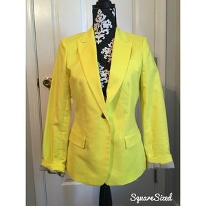 Vince Camuto bright yellow blazer