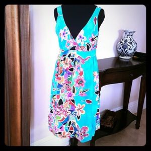 Bright hand made summer dress