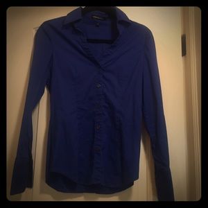 Express button down in cobalt blue