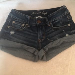 Super stretch jean shorts