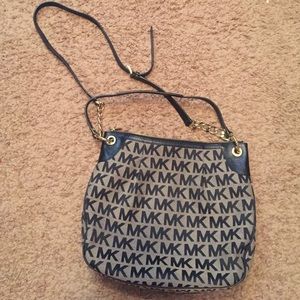 Michael Kors Black and Tan purse