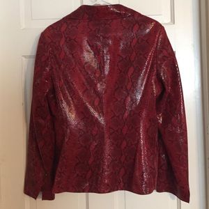 red snakeskin jacket