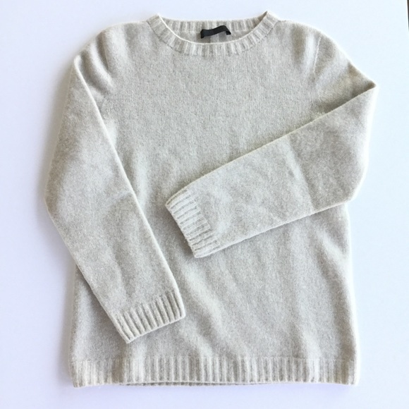 SOLD The Row Cashmere Blend Beige Crewneck Sweater - Picture 2 of 4