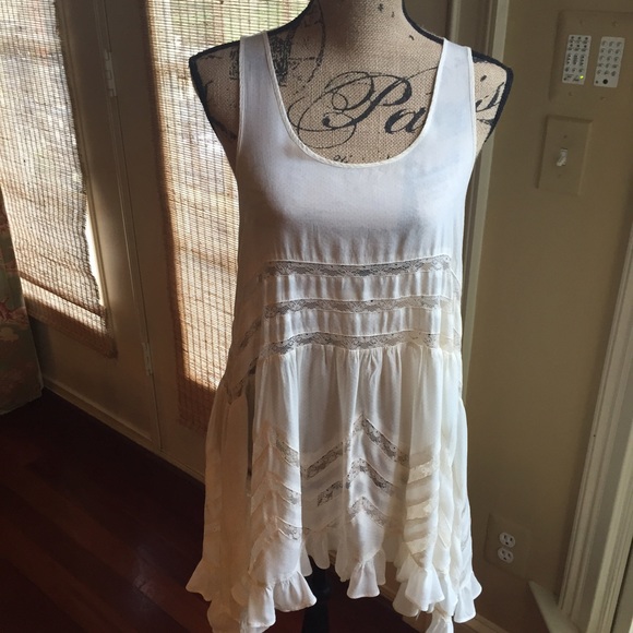 Free People Dresses & Skirts - Free people polka dot slip trapeze dress