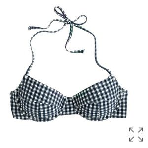 NWT J. Crew seersucker gingham bikini