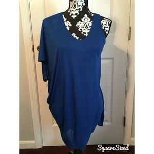 Last chance! Royal blue draped front tank