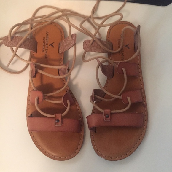 american eagle lace up sandals