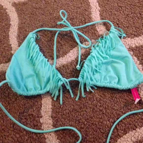 Victoria's Secret Triangle fringe bathing suit top