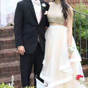 Terani couture two piece prom dress
