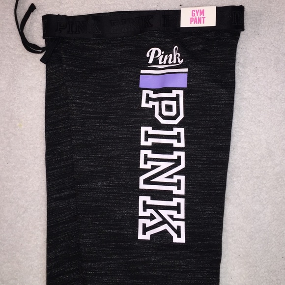 PINK Gym Pant 🏆 Marl Gray & Lavender - Picture 4 of 4