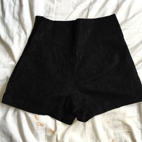 Lace Dressy High Waisted Shorts