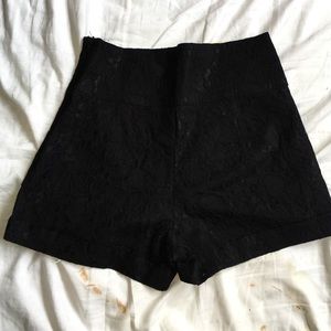 Lace Dressy High Waisted Shorts