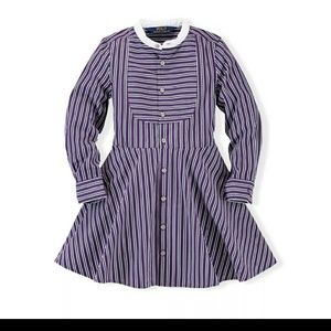 Girls Ralph Lauren striped long sleeve dress
