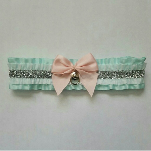 Kawaii Mint Green Kitten Collar