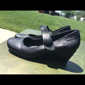 Pikolinos leather wedge black size 40 10