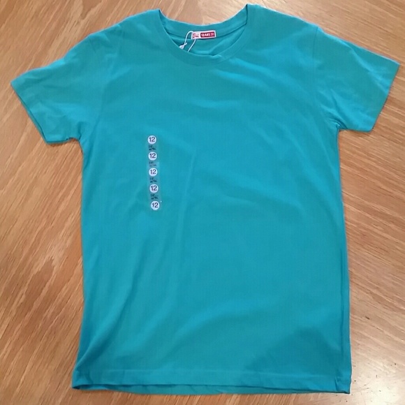 NWT turquoise boys youth shirt 12 - Picture 1 of 3