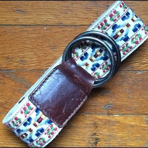 Vintage Boho Embroidered Belt