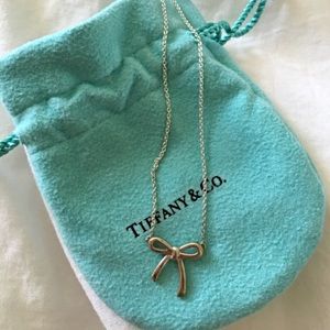 Tiffany's bow pendant in sterling silver, mini