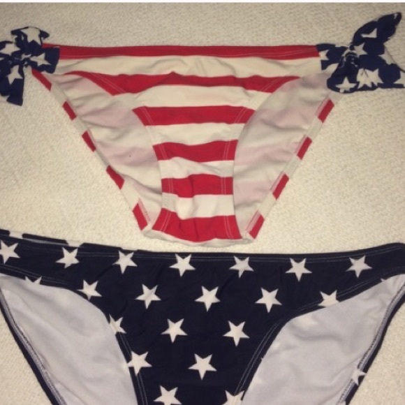 Size small striped, side tie bottoms.