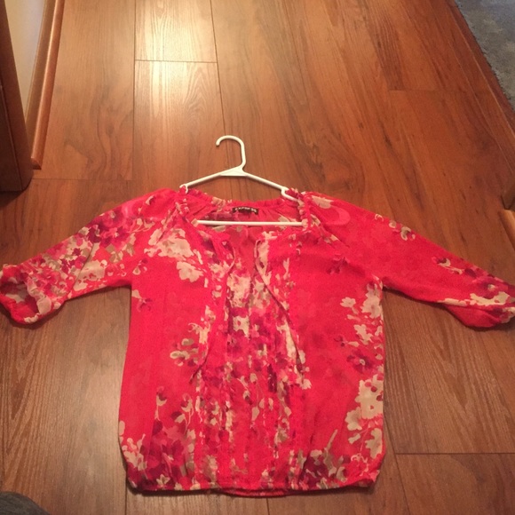 Express floral peasant top