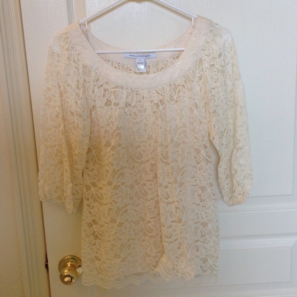 Diane Von Furstenberg lace blouse